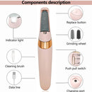 Lixador Elétrico e Removedor De Calos Portátil - Bateria Recarregável