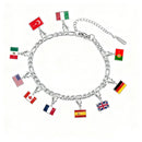 Pulseira Países - Copa do Mundo/Viagens
