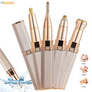 Depilador elétrico portátil 4 em 1 - Sobrancelha, nariz, perna e axila.